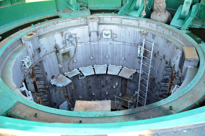 Ústí raketového sila pro RS-22 "Moloděc" v kódu NATO SS-24 "Scalpel".
