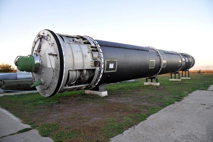 Mezikontinentální raketa RS-20V "Vojvoda" v kódu NATO SS-18 "Satan" - 10 samostatně naváděných jaderných hlavic, přesnost zásahu 500m na 16000 km