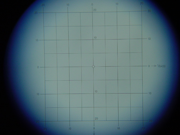 Ohnisková destička dalekohledu ZEISS 12x60 pro dálkoměr Em4mR40