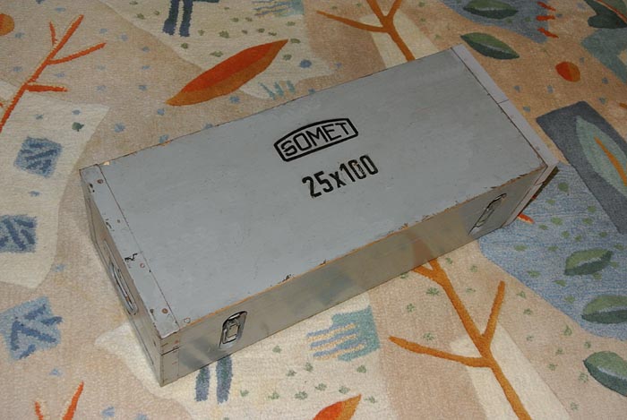 Truhlík pro uložení dalekohledu SOMET 25x100